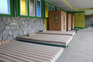 massage and sauna area